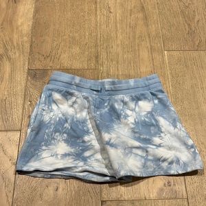 Tie dye blue shorts